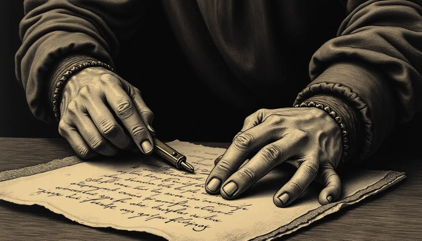 Archivero real — grabado histórico vs IA actual