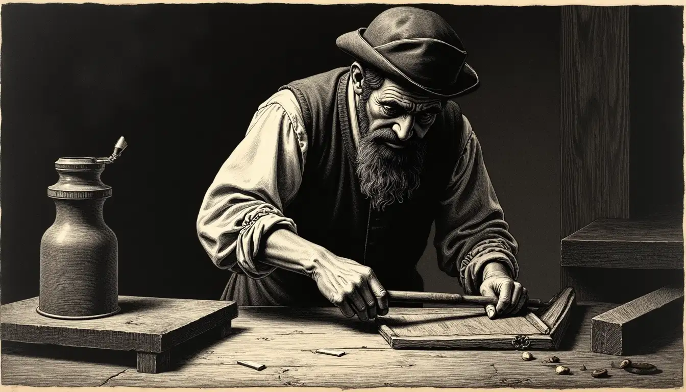 Bordador de Sevilla — grabado histórico vs IA actual