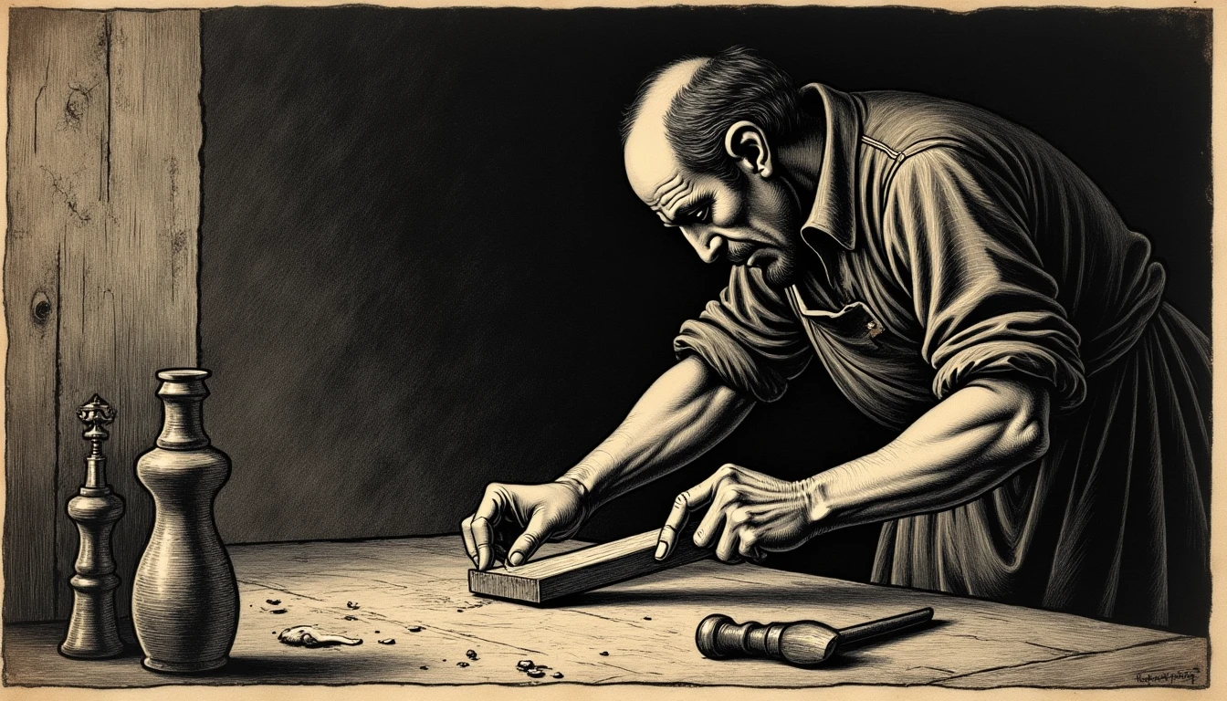 Despensero — grabado histórico vs IA actual