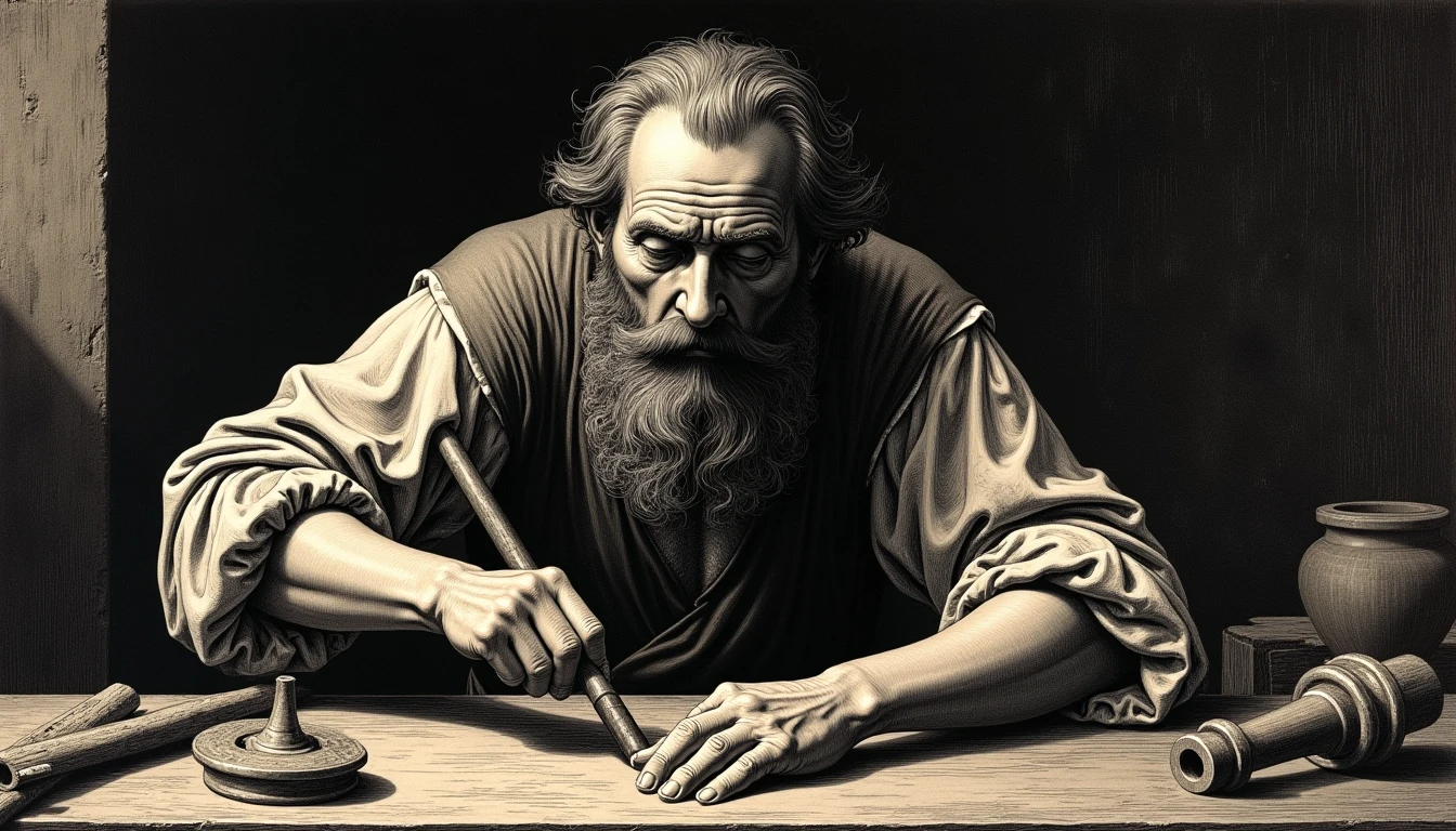 Físico y Cirujano — grabado histórico vs IA actual