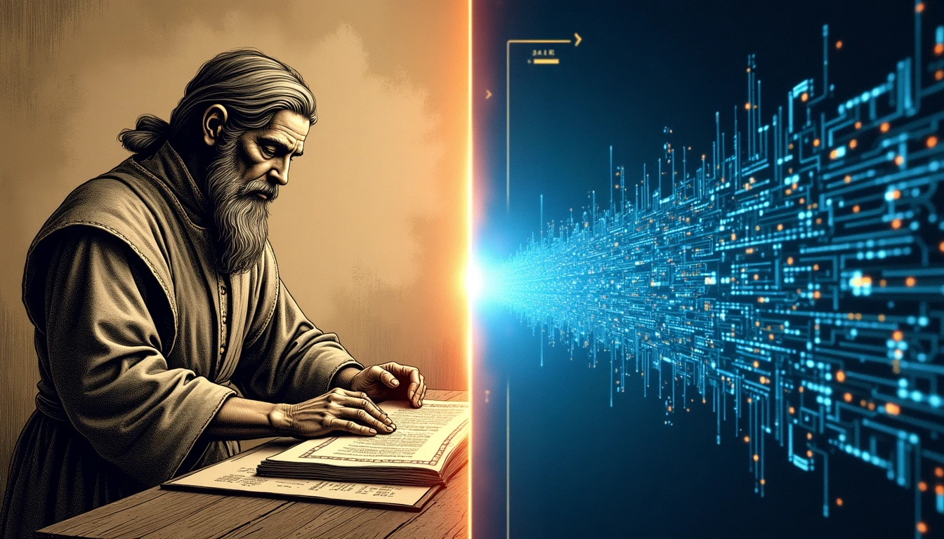 Sistema de navegación futurista con interfaces holográficas controlando una flota de barcos