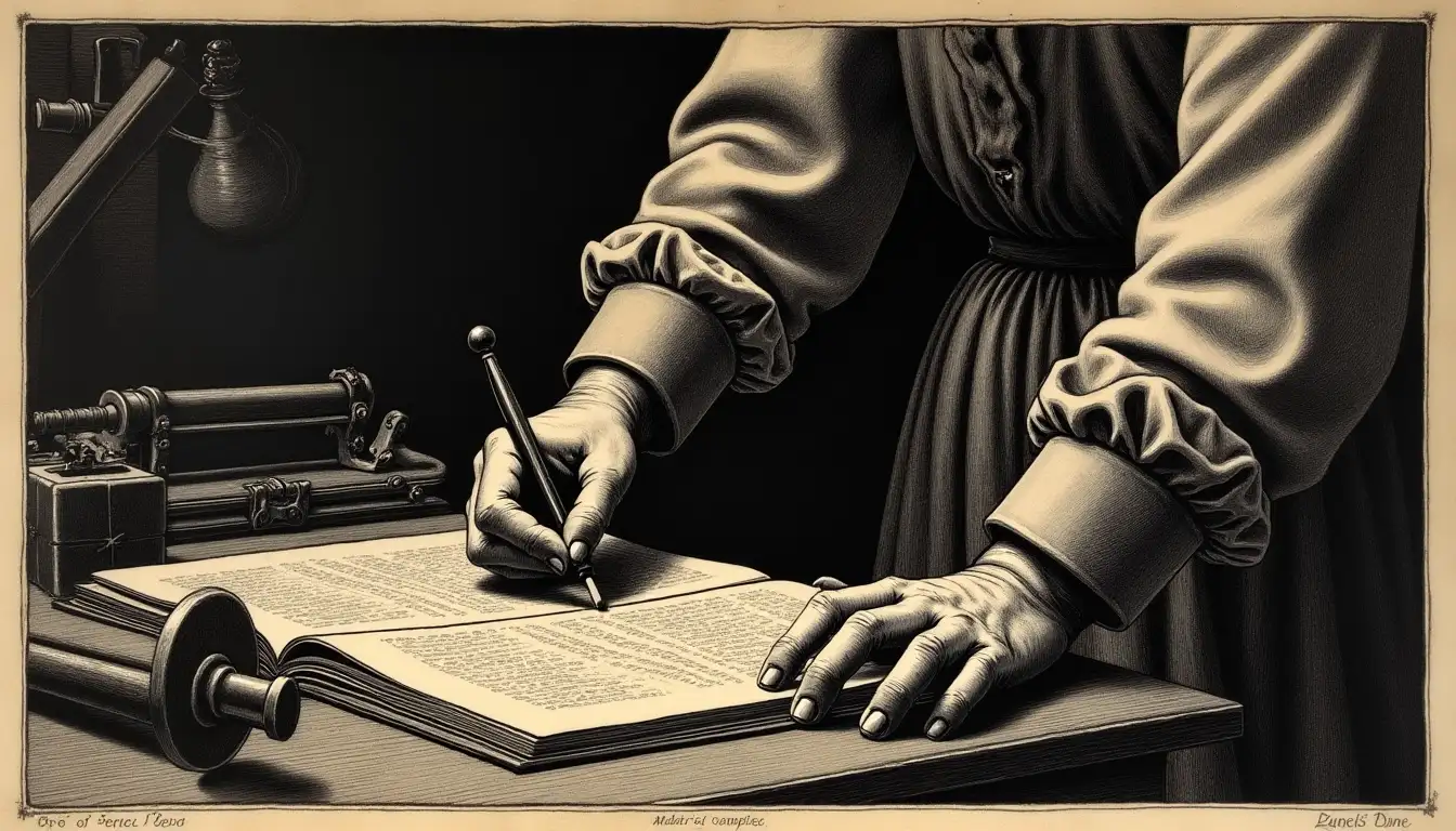 Escribía cartas que hundían imperios. Con pluma y lacre.